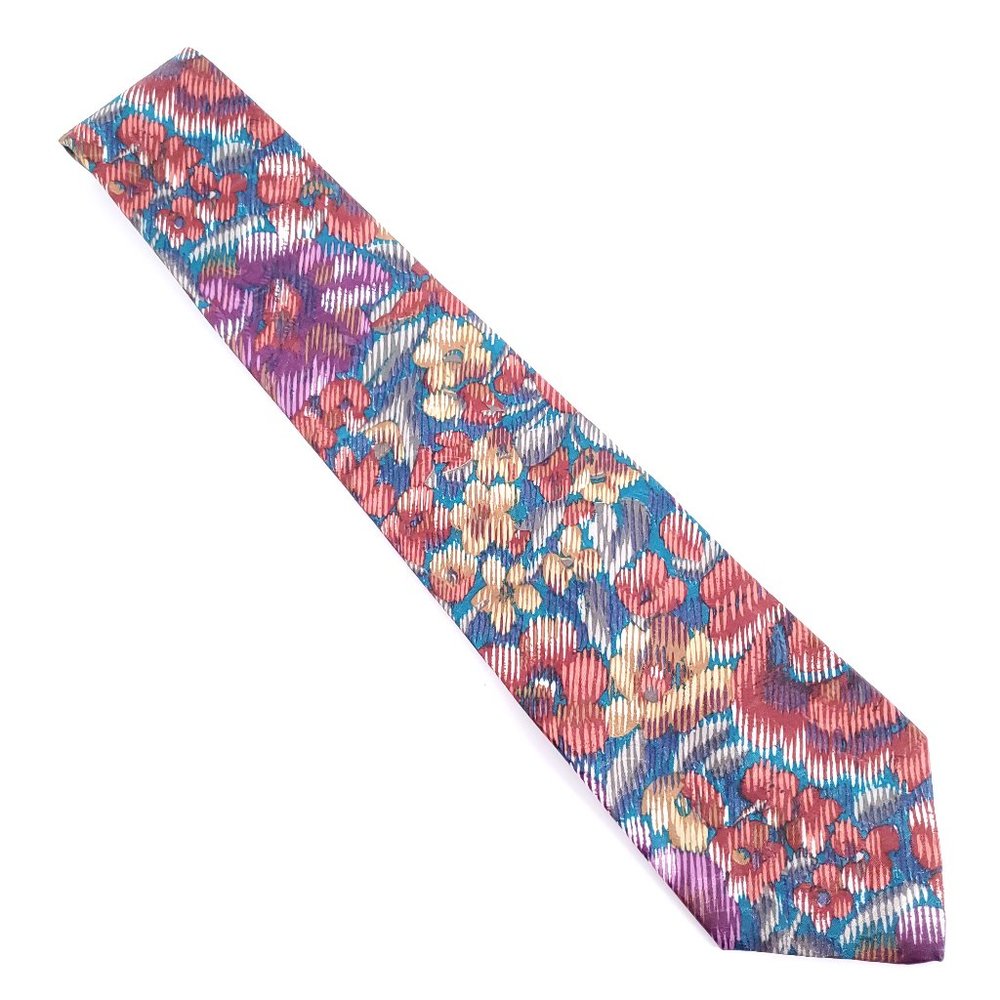 Oleg Cassini Men Tie Floral Multicolor Size 56x4 - NWOT